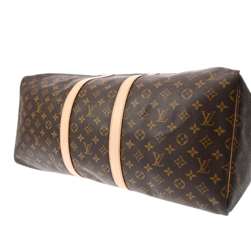 LOUIS VUITTON Brown Monogram Canvas Keepall 55 Boston Bag - Picture 6 of 11